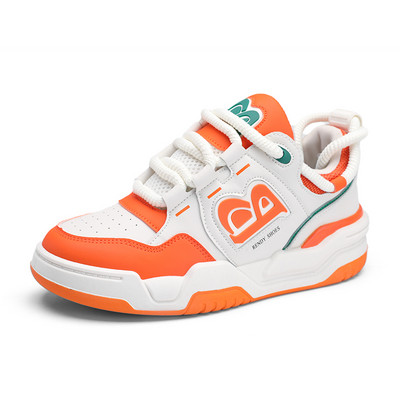 Μόδα Πορτοκαλί γράμματα Skateboard Sneakers για Άντρες Streetwear Ανδρικά αθλητικά παπούτσια Πλατφόρμας Ανδρικά Αθλητικά παπούτσια Harajuku Chunky Casual Sneakers Unisex
