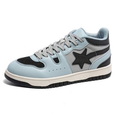 Modne reflektirajuće zvjezdane cipele, muške trendi platforme, ležerne muške cipele za skejtbord, jesen, zima, vanjske visoke tenisice za muškarce