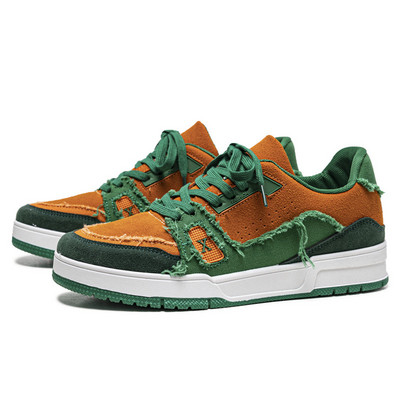 Tavaszi divat narancssárga férfi tervező tornacipők gördeszka kültéri sportplatform gördeszka cipő férfi edzőcipő zapatillas hombre 2022