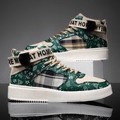 Φθινοπωρινή χειμερινή εξωτερική μόδα Πράσινα ανδρικά αθλητικά παπούτσια Ψηλά τοπ Αθλητικά Γυναικεία Πλατφόρμα Ανδρικά παπούτσια για σκέιτμπορντ zapatillas de hombre