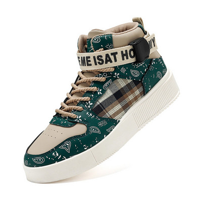 Φθινοπωρινή χειμερινή εξωτερική μόδα Πράσινα ανδρικά αθλητικά παπούτσια Ψηλά τοπ Αθλητικά Γυναικεία Πλατφόρμα Ανδρικά παπούτσια για σκέιτμπορντ zapatillas de hombre