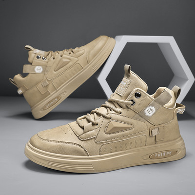 Νέα ψηλά ανδρικά παπούτσια μόδας υπαίθρια casual αθλητικά παπούτσια σανίδας δημοφιλή άνετα και ευέλικτα παπούτσια ταξιδιού για περπάτημα