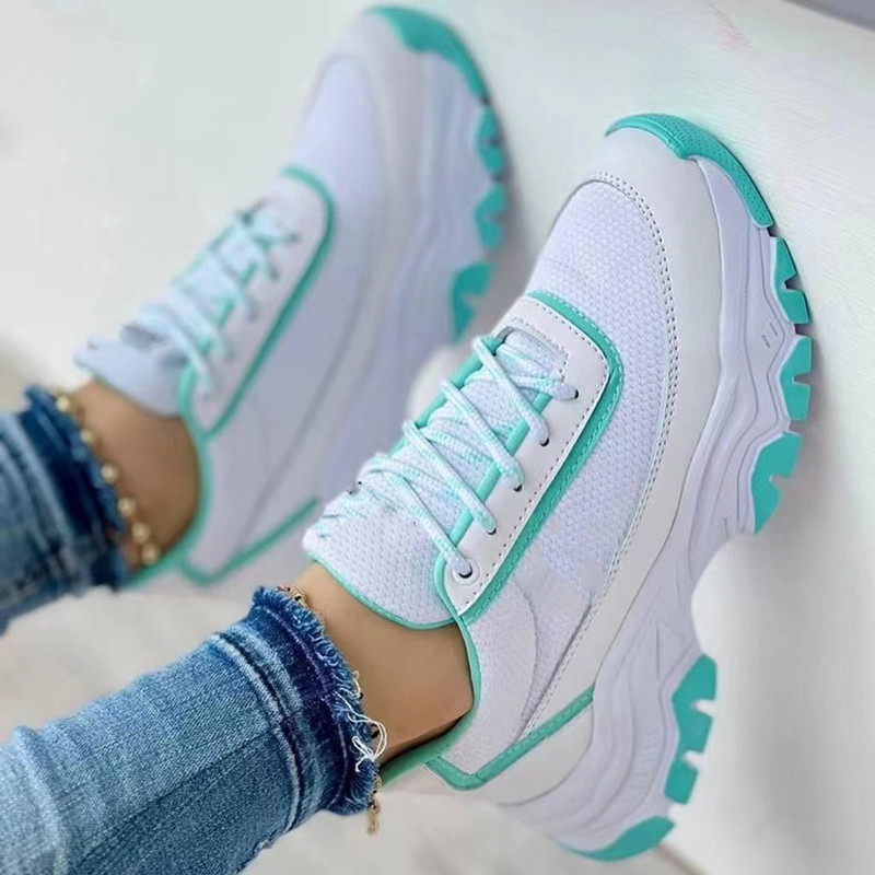 2023 Νέα γυναικεία αθλητικά παπούτσια Πλατφόρμα μόδας Lace Up Casual αθλητικά παπούτσια Άνετα γυναικεία παπούτσια Vulcanized για τρέξιμο Γυναικεία υποδήματα