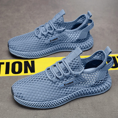 Vabaaja tossud suvistele meestele uued võrkkingad tossud, kookose hingav mitmekülgne vabaaja trend meeste kingad suviMeeste tossud