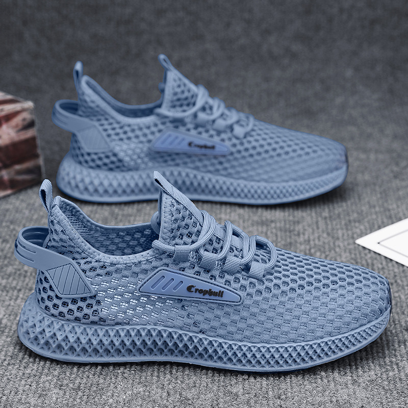 Vabaaja tossud suvistele meestele uued võrkkingad tossud, kookose hingav mitmekülgne vabaaja trend meeste kingad suviMeeste tossud