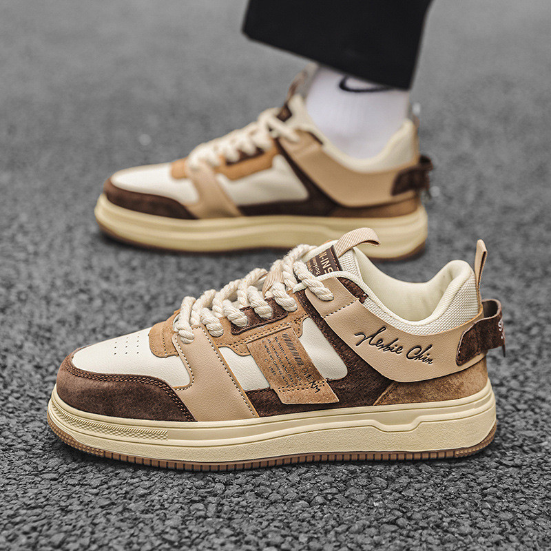 Tavaszi őszi zöld vaskos férfi gördeszkacipő divat, kiváló minőségű tervezői tornacipő férfi kényelmes alkalmi férfi sportcipő