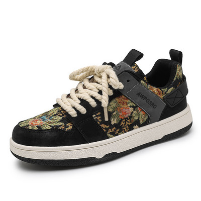 Nyomtatott, személyre szabott gördeszkacipők Férfi fűzős, légáteresztő tornacipők Női luxus divatos tornacipők Vászon tornacipők 2022