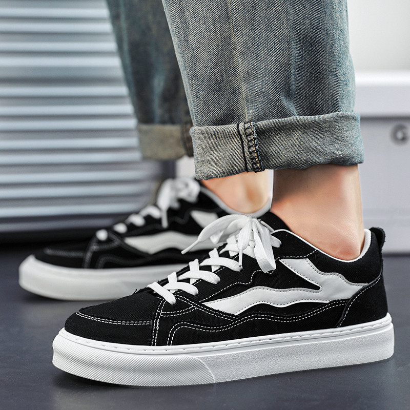 2023 New Fashion Flat Pantofi de skateboard pentru bărbați Pantofi sport anti-alunecare, respirabili, Bărbați, moale, confortabili, pantofi din pânză, mărimea bărbaților 39-44