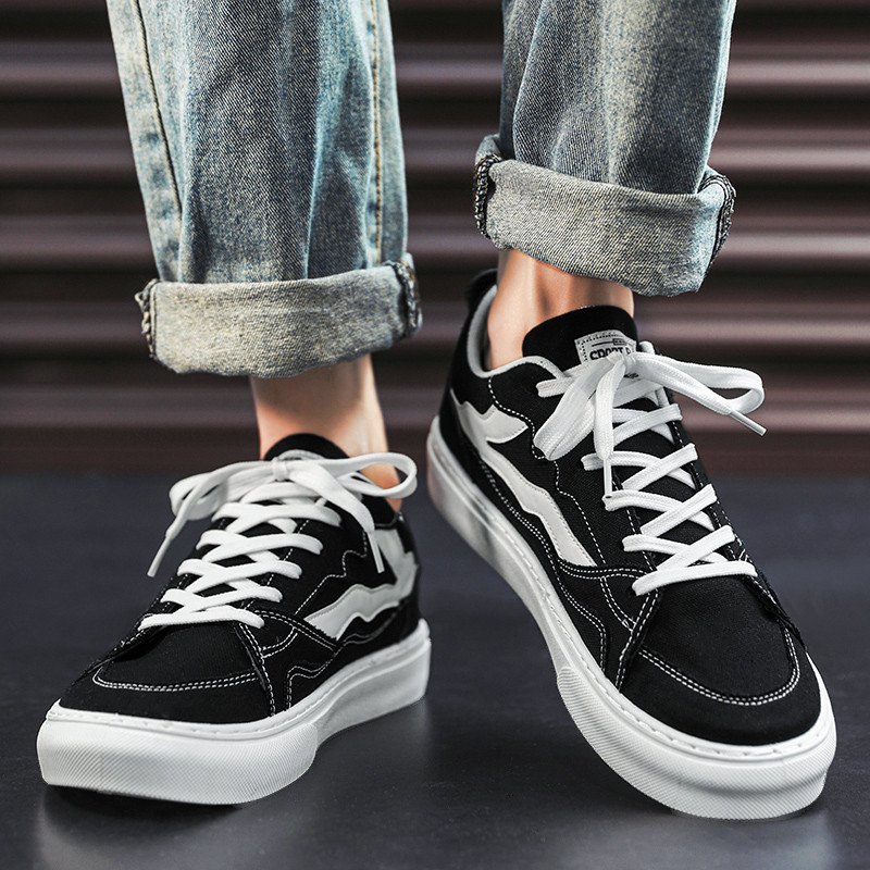 2023 New Fashion Flat Pantofi de skateboard pentru bărbați Pantofi sport anti-alunecare, respirabili, Bărbați, moale, confortabili, pantofi din pânză, mărimea bărbaților 39-44