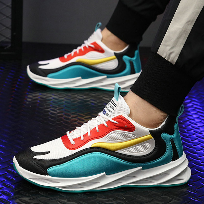 Kvaliteetsed 2023. aasta kevade meeste moevärviga sobivad jalatsid Hingavad tossud Kerged trendijooksujalatsid Meeste Zapatillas De