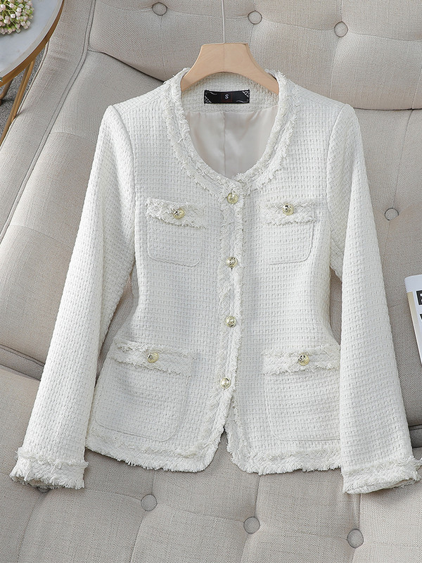 Μόδα ροζ μπεζ μπλε μαύρο casual γυναικείο μπλέιζερ με μακρυμάνικο μονό στήθος O-neck λεπτό γυναικείο χειμερινό μπουφάν