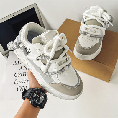 Αθλητικά παπούτσια Ανδρικά παχιά σόλα Lace Up Flats Breathable Mesh Trainers Sneakers Casual Παπούτσια Άνοιξη φθινόπωρο Αθλητικά παπούτσια τένις