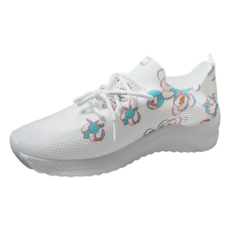 Ženske mrežaste čarape s motivom cvijeća Sportske ležerne čarape Cipele Prozračne lagane taupe haljine Sandale za žene Zapatilla