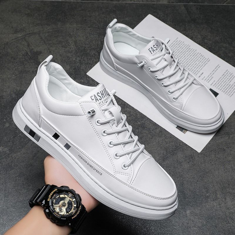 Modne muške tenisice Bijele prozračne tenisice za trčanje Platforma Crne Tenis Masculino Zapatillas Ležerne cipele na vezanje Velika veličina