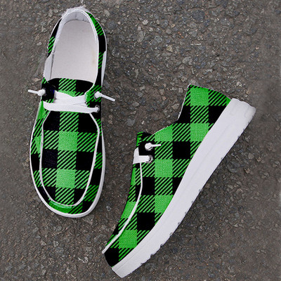 Γυναικεία παπούτσια καμβά Καλοκαιρινή μόδα Αναπνεύσιμα Flat παπούτσια Casual Loafers Sneakers Γυναικεία αθλητικά παπούτσια για περπάτημα Μέγεθος 43 WSH4461