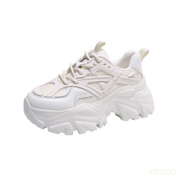 Маратонки на платформа White Woman Vulcanize Shoes Femme Tenis Con Plataforma Luxury Tennis Feminino For Women 2022 Zapatos Mujer