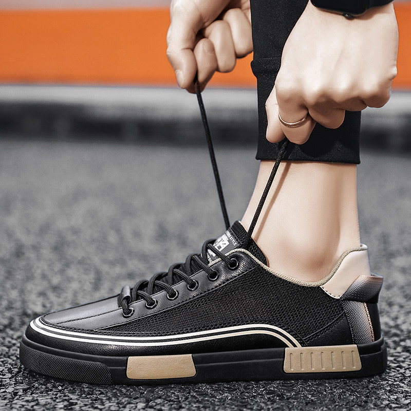 Nagy méretű nyári tornacipő férfiaknak 47-es méretű alkalmi cipők 2023 sport szabadidő divat kültéri hálós cipők férfi fűzős tornacipők