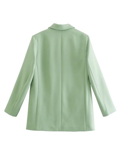 SLMD Ženska moda Ležerni šik sako s jednim gumbom Ženski sako sa urezanim džepovima Kaputi Ženska elegantna ulična odjeća