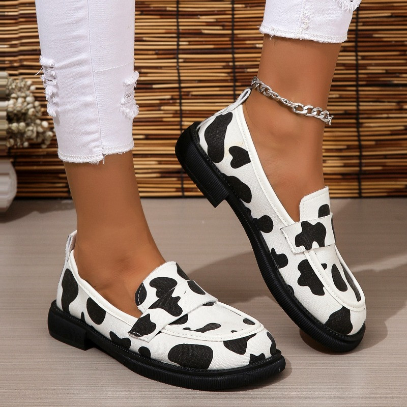 WTEMPO tavaszi női cipők Cow Printer Designer Cipők Kényelmes Loafers Moccasin Szabadidő Női Balett Lapos Cipők