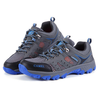 Ανδρικά παπούτσια πεζοπορίας με πλέγμα καλοκαιριού εξωτερικού χώρου, Αντιολισθητικά, ανδρικά παπούτσια αναρρίχησης για κάμπινγκ, Unisex, ελαφριά αθλητικά παπούτσια πεζοπορίας Γυναικεία