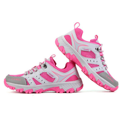 Ανδρικά παπούτσια πεζοπορίας με πλέγμα καλοκαιριού εξωτερικού χώρου, Αντιολισθητικά, ανδρικά παπούτσια αναρρίχησης για κάμπινγκ, Unisex, ελαφριά αθλητικά παπούτσια πεζοπορίας Γυναικεία