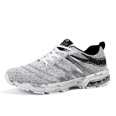 Vruće velike crne obuće za trčanje Muške tkane prozračne cipele Jeftine sportske cipele za vanjske zrake Muške neklizajuće tenisice