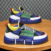 Proljetne trendi šarene dizajnerske cipele Muške prozračne cipele za skejtbord Muške ulične hip-hop tenisice Platforma cipele za muškarce