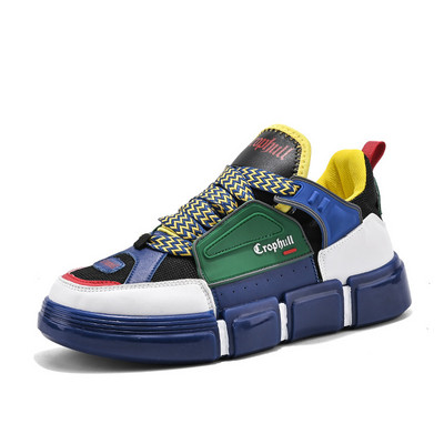 Proljetne trendi šarene dizajnerske cipele Muške prozračne cipele za skejtbord Muške ulične hip-hop tenisice Platforma cipele za muškarce