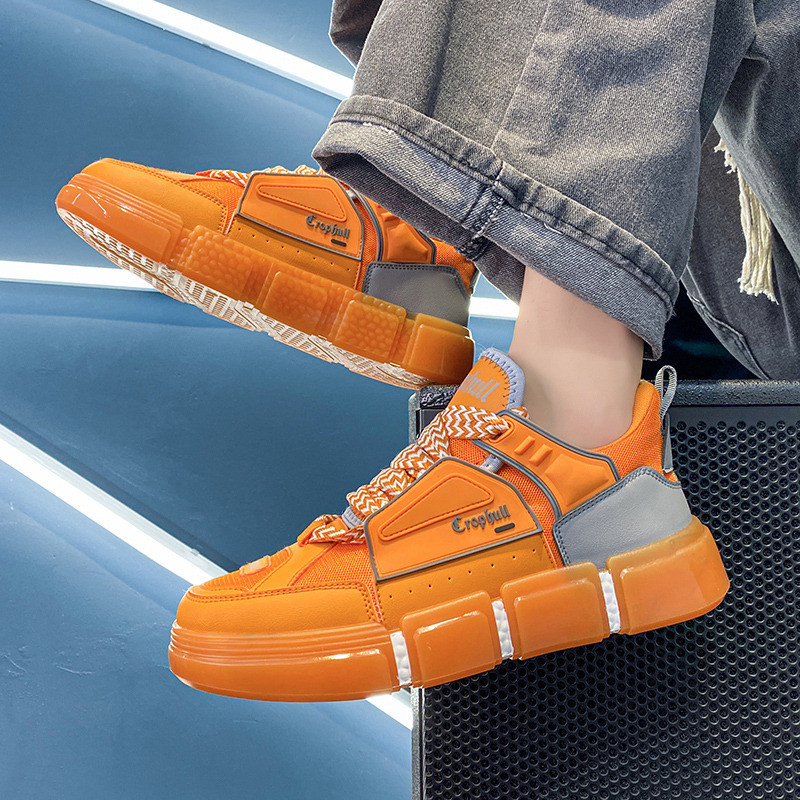 Proljetne trendi šarene dizajnerske cipele Muške prozračne cipele za skejtbord Muške ulične hip-hop tenisice Platforma cipele za muškarce