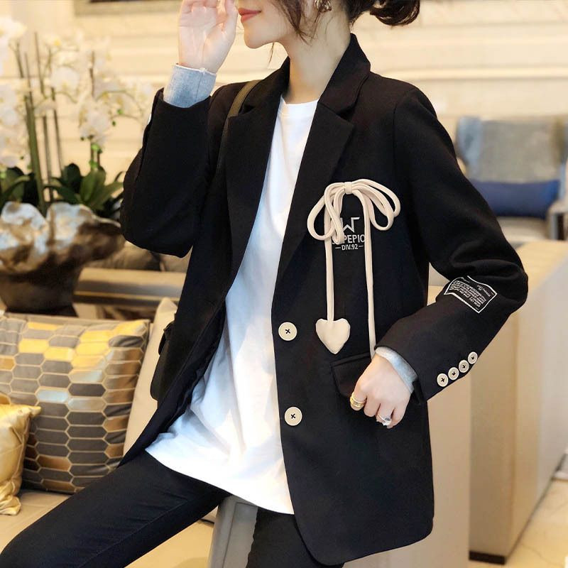 Ženski uski modni kaputi Ženski jednobojni sakoi dugih rukava s dugim rukavima i dugim rukavima Proljeće Jesen Jednoredni sako na jedno kopčanje Raznobojni sako 2022. Novo