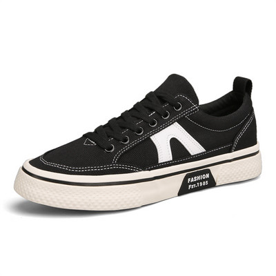 Ανδρικά παπούτσια καμβά μόδας σε καυτές εκπτώσεις 2023 Ανδρικά παπούτσια με κορδόνια βουλκανιζέ Σχεδιαστής εσπαντρίγιες καμβά Casual Flat παπούτσια Ανδρικά αθλητικά παπούτσια