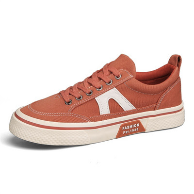 Ανδρικά παπούτσια καμβά μόδας σε καυτές εκπτώσεις 2023 Ανδρικά παπούτσια με κορδόνια βουλκανιζέ Σχεδιαστής εσπαντρίγιες καμβά Casual Flat παπούτσια Ανδρικά αθλητικά παπούτσια