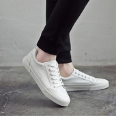 Ανδρικά παπούτσια Vulcanize Casual Sneakers Παπούτσια Skateboard Φθινοπωρινά Νέα απλά λευκά παπούτσια Ανδρικά δεμένα καλοκαιρινά πάνινα πάνινα παπούτσια Χαμηλό τοπ