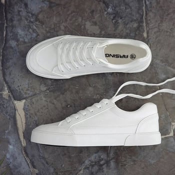 Ανδρικά παπούτσια Vulcanize Casual Sneakers Παπούτσια Skateboard Φθινοπωρινά Νέα απλά λευκά παπούτσια Ανδρικά δεμένα καλοκαιρινά πάνινα πάνινα παπούτσια Χαμηλό τοπ