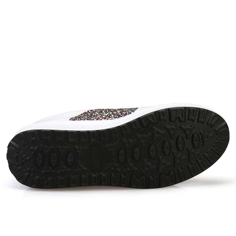 Γυναικεία παπούτσια casual glitter με δίχτυ ίσια παπούτσια Γυναικείες παγιέτες βουλκανιζέ παπούτσια με κορδόνια Αθλητικά παπούτσια για τρέξιμο εξωτερικού χώρου 2022