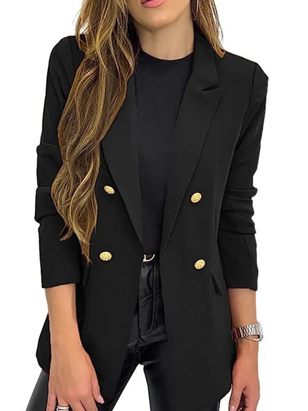 Elegantni sakoi za žene dugih rukava, ulična odjeća, sako u francuskom stilu, uski, jednobojni, urezani, novi sakoi za proljeće ljeto 2023.