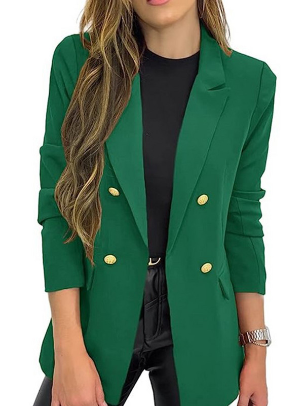 Elegantni sakoi za žene dugih rukava, ulična odjeća, sako u francuskom stilu, uski, jednobojni, urezani, novi sakoi za proljeće ljeto 2023.