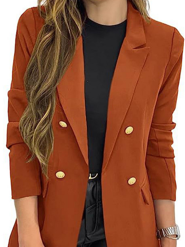 Elegantni sakoi za žene dugih rukava, ulična odjeća, sako u francuskom stilu, uski, jednobojni, urezani, novi sakoi za proljeće ljeto 2023.