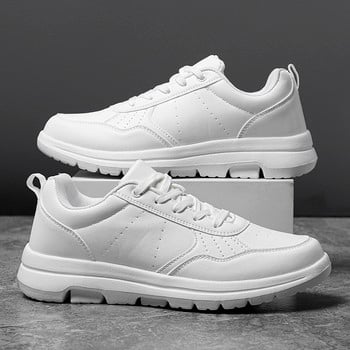 Мъжки спортни обувки Бели маратонки Trend Running White Shoes Италиански дишащи мъжки маратонки Нехлъзгащи се обувки Мъжки луксозни дизайнерски обувки