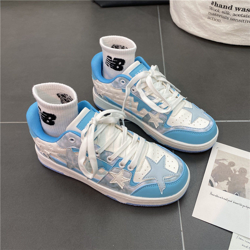 Νέα Y2K Trendy 2023 Star Sneakers Γυναικεία ροζ ίσια παπούτσια για κορίτσια Yk2 Fashion Designer Αθλητικά πάνινα παπούτσια Γυναικεία Hip Hop Grunge παπούτσια