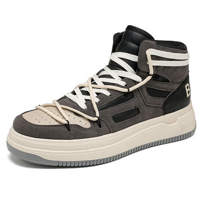 Magas felső vulkanizált cipők Cipők Férfi divatos bokacsizmák Férfi sportcipők Street Style csizmák Férfi alkalmi cipők Férfi Őszi