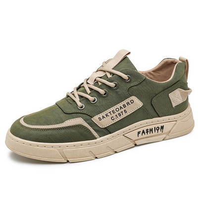 Niske cipele na vezanje, ležerne okrugle glave, lagane cipele na ravnom hodu Zapatillas Deporte Hombre, modne muške platnene cipele