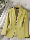 XFPV Γυναικείο λεπτό μονό στήθος με μονό κουμπί με μακρυμάνικο ιδιοσυγκρασία παλτό σακάκι μόδας Νέα παλίρροια Φθινόπωρο 2023 SM8235