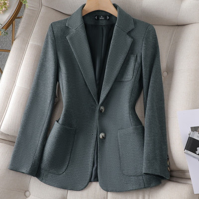 XFPV női alkalmi, egyszínű, hosszú ujjú, karcsú blézer temperamentumos kabát, kabát, divat, új dagály, tavaszi ősz, 2023 SM7792