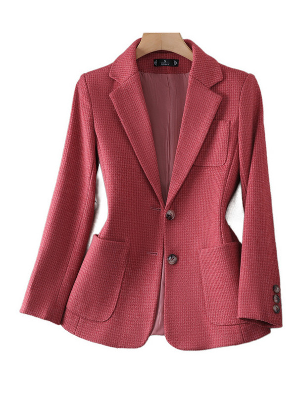 XFPV női alkalmi, egyszínű, hosszú ujjú, karcsú blézer temperamentumos kabát, kabát, divat, új dagály, tavaszi ősz, 2023 SM7792