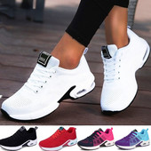 Γυναικεία πάνινα παπούτσια Trainers Casual mesh Ροζ γυναικεία ίσια παπούτσια Ελαφρύ, μαλακά πάνινα παπούτσια που αναπνέουν Παπούτσια καλάθι Παπούτσια Plus Size