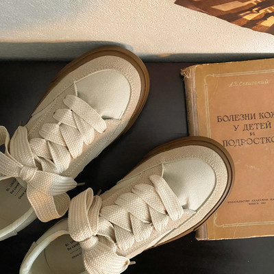 Vintage vászoncipők koreai divat 2023 Patchwork vászon tornacipők Női egyszínű napi viselet Alkalmi női lábbelik