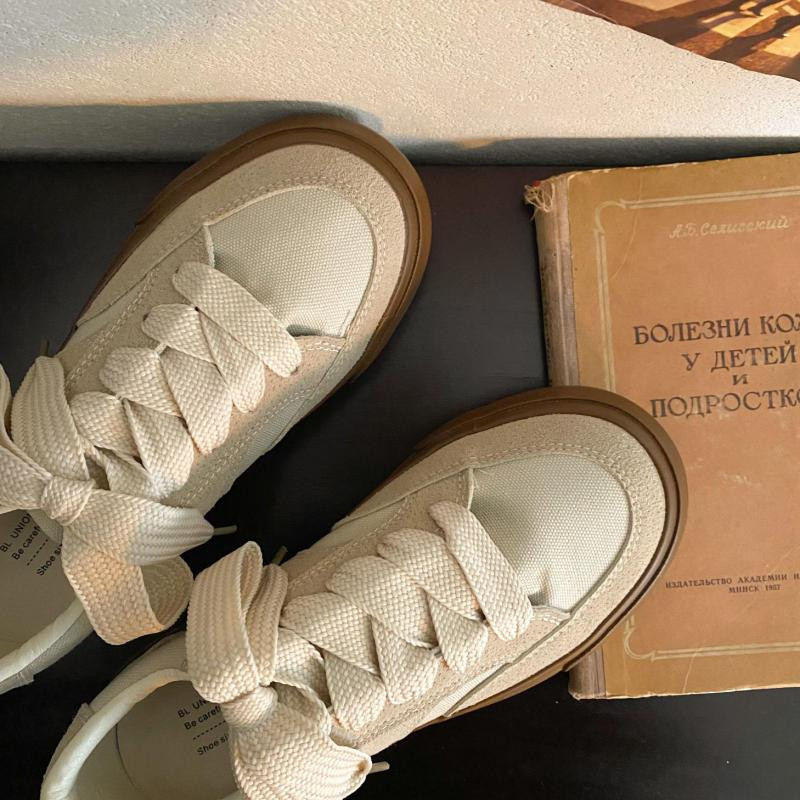 Vintage vászoncipők koreai divat 2023 Patchwork vászon tornacipők Női egyszínű napi viselet Alkalmi női lábbelik