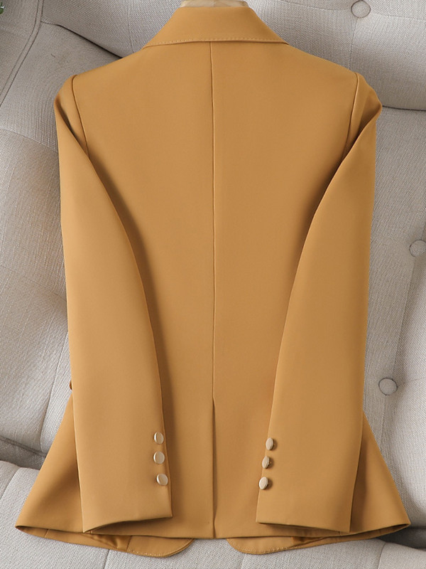 XFPV Ženska ležerna crna jakna s jednorednim kopčanjem dugih rukava Temperamentna jakna Moda New Tide Proljeće Jesen 2023. SM778