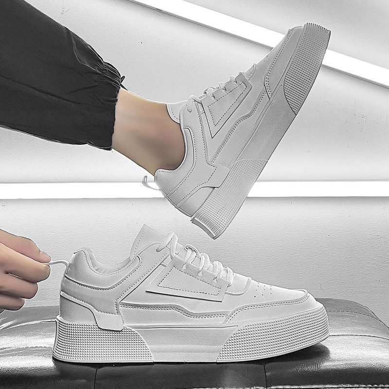 Μόδα Λευκά παπούτσια Skateboard για άντρες Χαμηλά τοπ φλατ αθλητικά παπούτσια Ανδρικά Zapatillas Hombre Lace Up Leisure Ανδρικά παπούτσια Vulcanize Καλοκαίρι